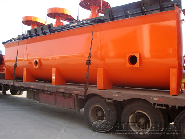 紅星礦用浮選機發(fā)貨現場