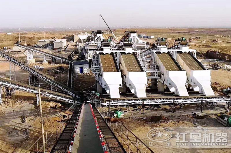河北客戶大型砂場，配置多臺設備