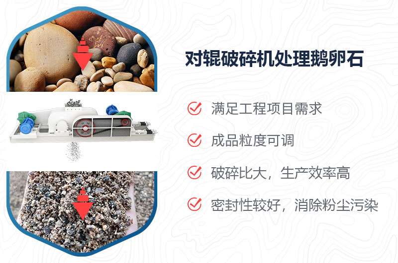 對輥破碎機能擠鵝卵石嗎？附視頻