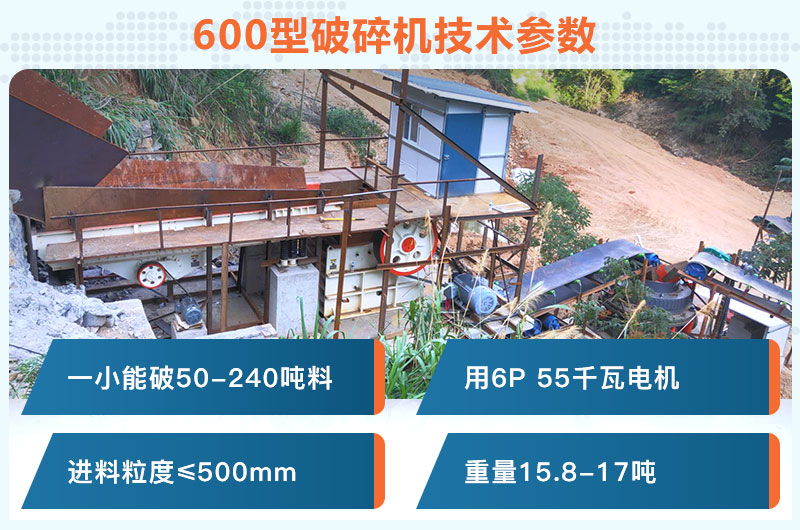 600型破碎機(jī)一小時能破多少料？用多少千瓦電機(jī)？