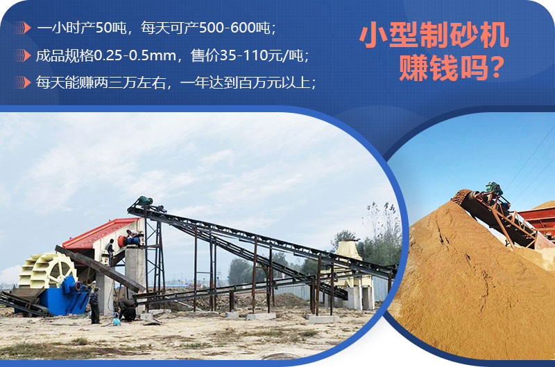 小型制砂機(jī)賺錢嗎？小型制砂機(jī)圖片及價格