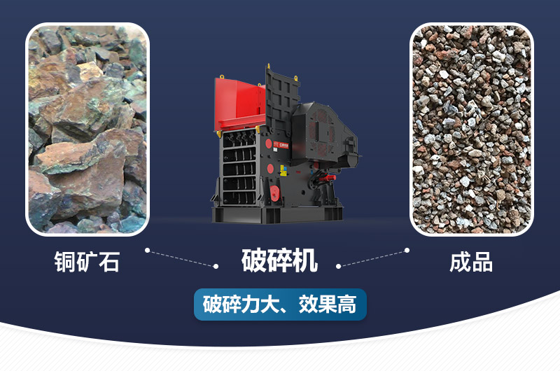 銅礦石破碎前后對(duì)比 銅礦石破碎前后對(duì)比