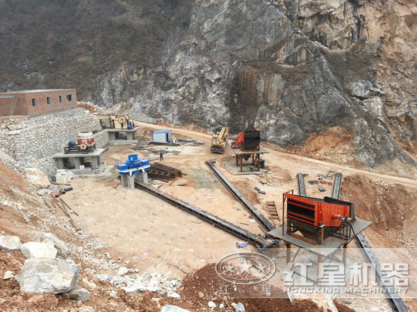 山東/萊蕪河卵石制砂生產(chǎn)客戶現(xiàn)場(chǎng)