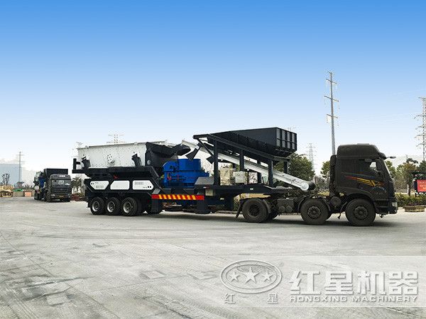 紅星柴油移動打沙機(jī)發(fā)貨現(xiàn)場