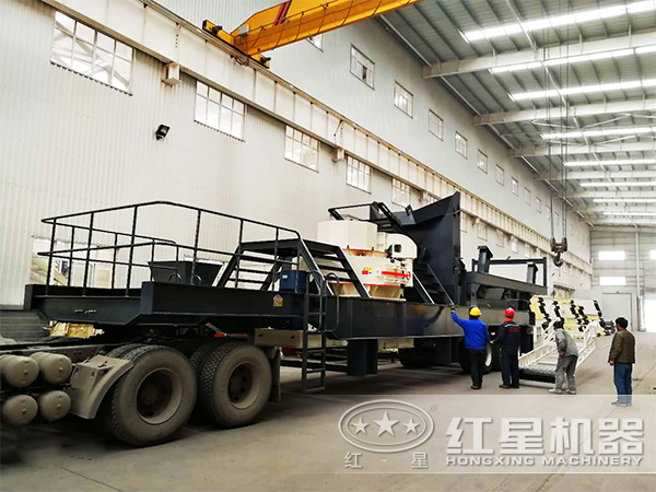 青石、鵝卵石等物料制砂處理推薦使用車載流動制砂機(jī)