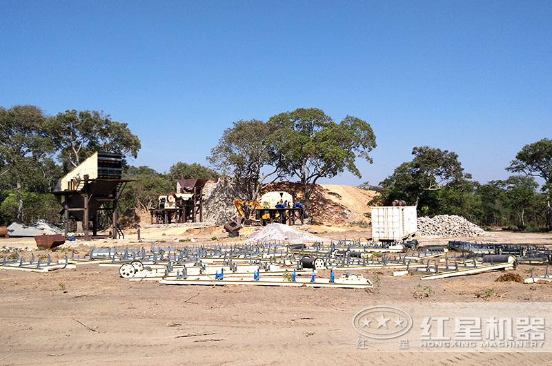 固定式打砂生產(chǎn)線作業(yè)準(zhǔn)備現(xiàn)場