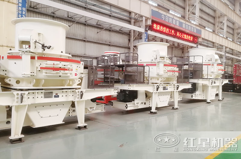 移動制砂設(shè)備配置的先進HVI制砂機生產(chǎn)車間