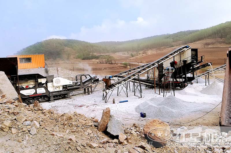 喜訊！時產(chǎn)40噸石灰石移動破生產(chǎn)線于陜西寶雞正式投產(chǎn)運作
