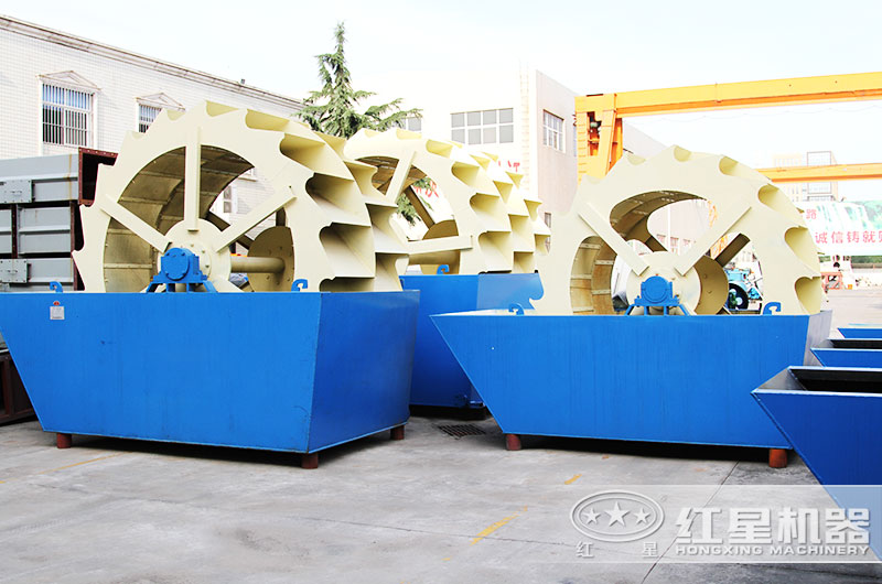 一天能洗3000噸的3020輪斗式洗砂機(jī)，以高產(chǎn)威震四方