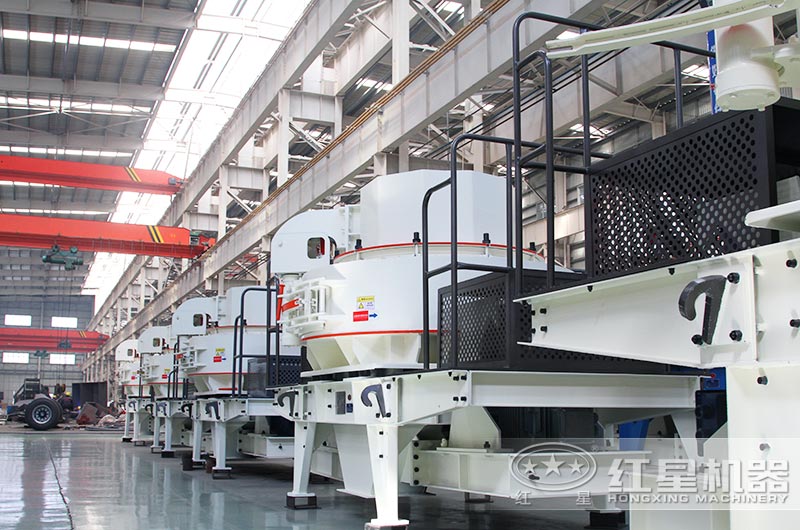 河南紅星制沙機生產(chǎn)車間