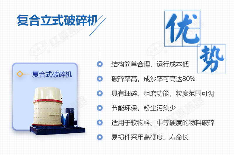 復合立式破碎機具備多重優(yōu)勢