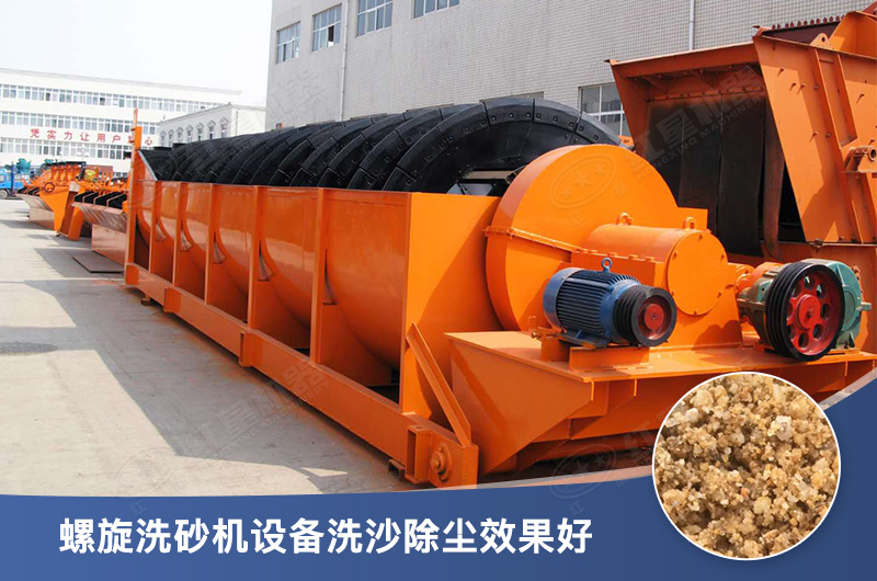 螺旋洗砂機設(shè)備每小時產(chǎn)量多少，型號有哪些？